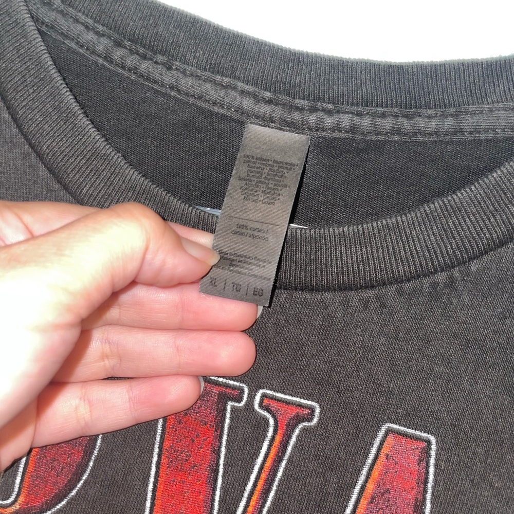 NIRVANA Black Tee with Red Accents - Picture 3 of 4